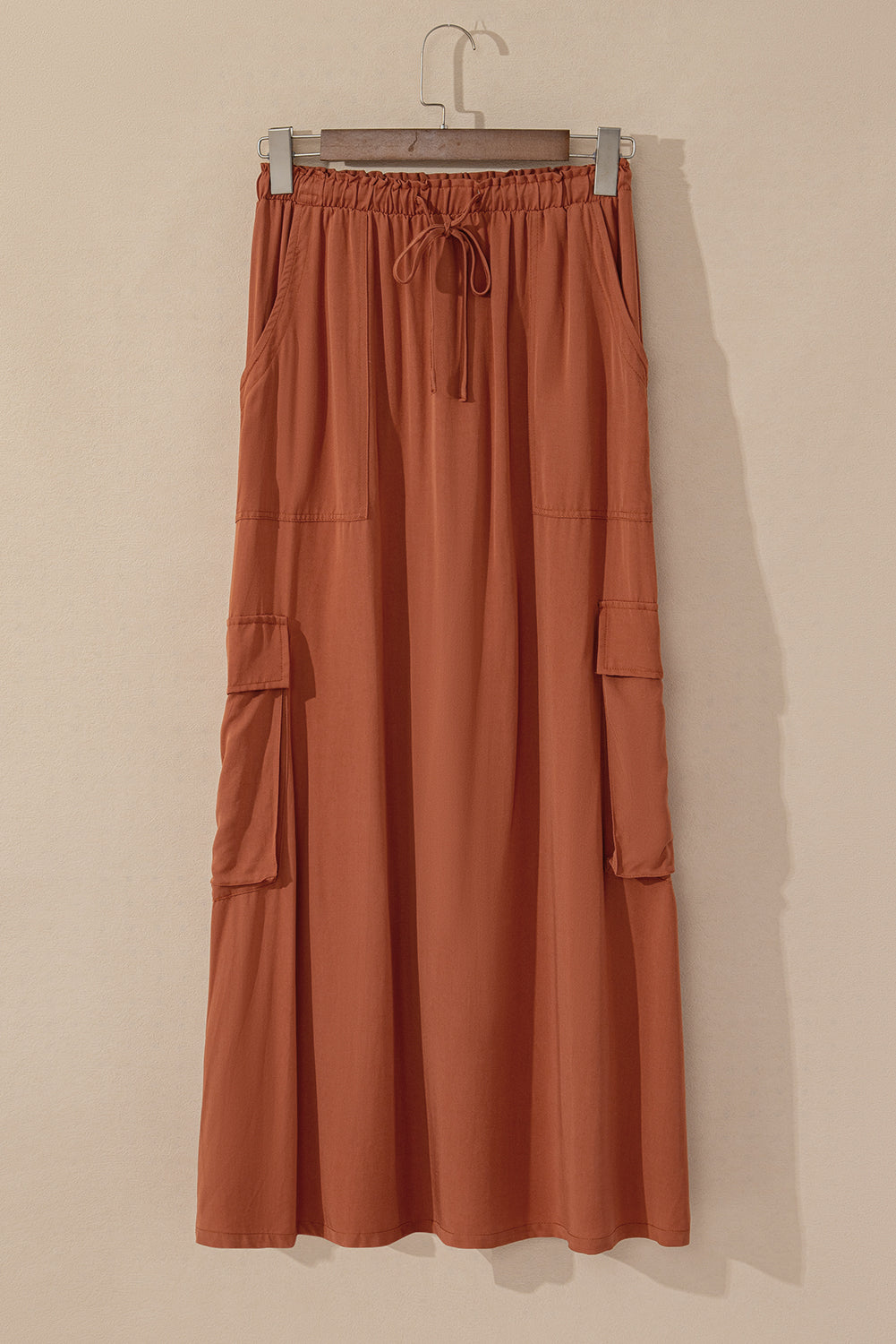 Chestnut Drawstring  Skirt