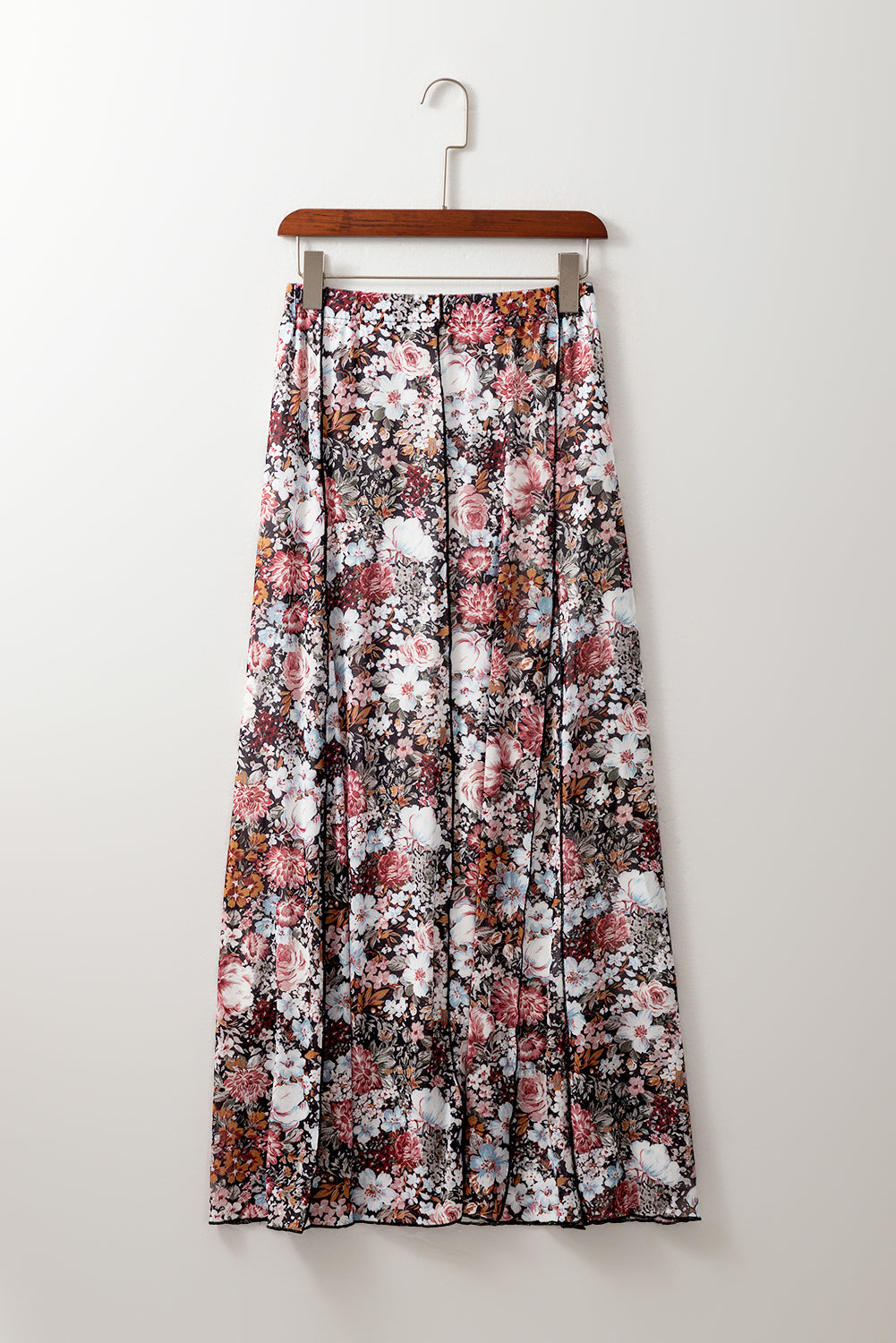 Brown Floral Skirt