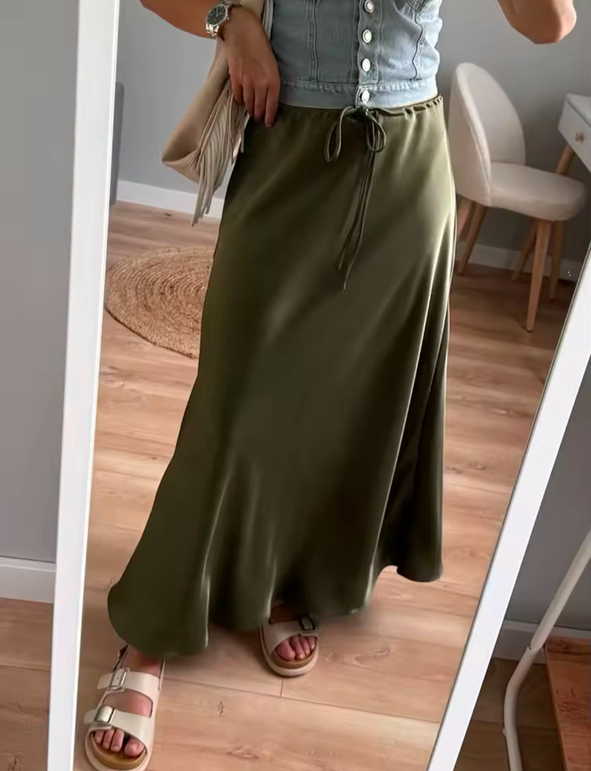 Silky Smooth Maxi skirt