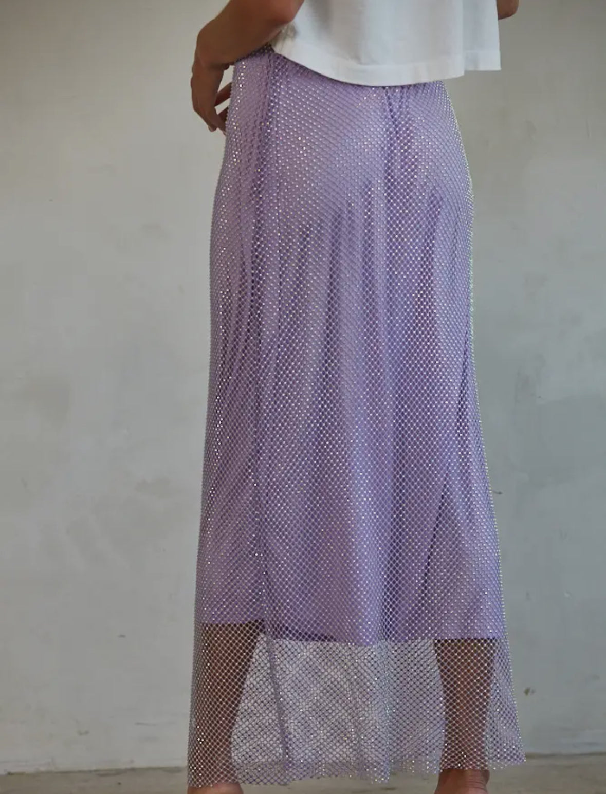 Lilac Mesh skirt